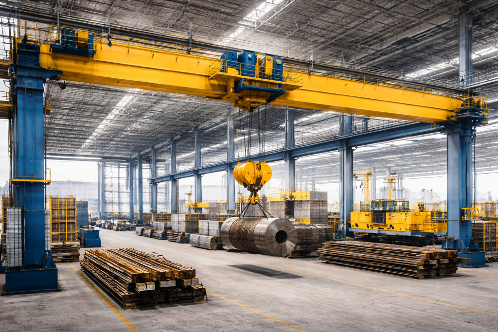 gantry crane picture in industrial yard