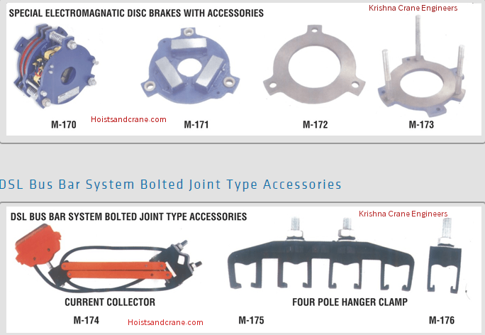 EOT crane brake system parts electromagnetic disc brake components