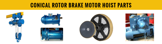 Crane hoist motor parts and brake system components image